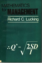 MATHEMATICS FOR MANAGEMENT