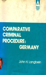 COMPARRATIVE CRIMINAL PROCEDURE:GERMANY