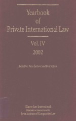 YEARBOOK OF PRIVATE INTERNATIONAL LAW  VOLUMEⅣ-2002