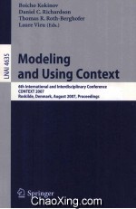 Lecture Notes in Artificial Intelligence 4635 Modeling and Using Context 6th International and Inter