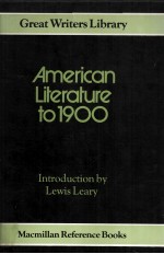 American Literature to 1900