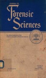 JOURNAL OF FORENSIC SCIENCES VOLUME33