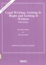 Legal Wirting:Getting It Right and Getting It Weitten