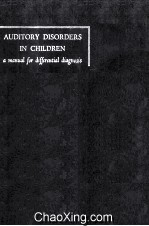 Auditory Disorders In Children A Manual For Differential Diagnosis