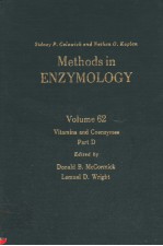 METHODS IN ENZYMOLOGY  VOLUME 62  VITAMINS AND COENZYMES  PART D