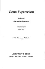 GENE EXPRESSION VOLUME 1 BACTERIAL GENOMES