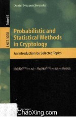 Lecture Notes in Computer Science 3028 Probabilistic and Statistical Methods in Cryptology An Introd