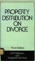 PROPERTY DISTRIBUTION ON DIVORCE