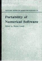 Lecture Notes in Computer Science 57 Portability of Numerical Software