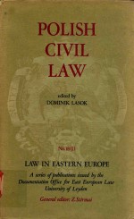 POLISH CIVIL LAW VOLUME1