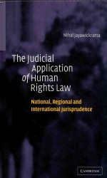 THE JUDICIAL APPLICATION OF HUMAN RIGHTS LAW