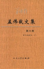 孟伟哉文集  第6卷  昨天的战争  下