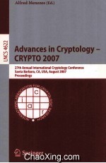 Lecture Notes in Computer Science 4622 Advances in Cryptology-CRYPTO 2007 27th Annual International 