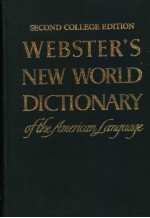 WEBSTERS NEW WORLD DICTIONARY OF THE AMERICAN FANGUAGE  SECOND COLLEGE EDITION