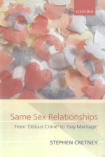 SAME SEX RELATIONSHIPS FROM ODIOUS CRIME TO GAY MARRIAGE