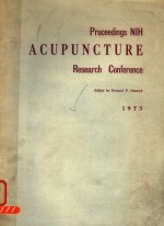 PROCEEDINGS NIH ACUPUNCTURE  RESEARCH CONFERENCE