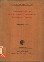 RECOMMENDATIONS OF THE INTERNATIONAL COMMISSION ON RADIOLOGICAL PROTECTION (ADOPTED SEPTEMBER 9 1958