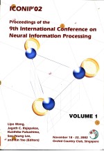 PROCEEDINGS OF THE 9TH INTERNATIONAL CONFERENCE ON NEURAL INFORMATION PROCESSING VOLUME 1