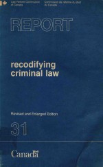 REPORT RECODIFYING CRIMINAL LAW