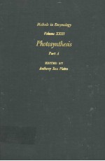 METHODS IN ENZYMOLOGY  VOLUME  XXIII  PHOTOSYNTHESIS  PART  A