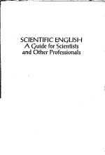 SCIENTIFIC ENGLISH A GUIDE FOR SCIENTISTS AND OTHER PROFESSIONALS