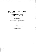 SOLID STATE PHYSICS ADVANCES IN RESEARCH AND APPLICATIONS VOLUME 38