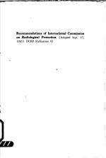 RECOMMENDATIONS OF THE INTERNATIONAL COMMISSION ON RADIOLOICAL PROTECTION ICRP PUBLICATION 9