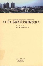 2011年山东发展重大课题研究报告