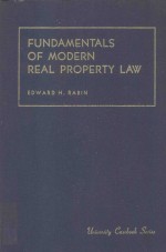 FUNDAMENTALS OF MODERN REAL PROPERTY LAW