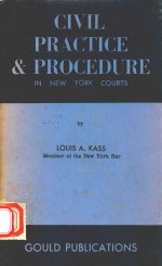 CIVIL PRACTICE AND PROCEDURE IN NEW YORK COURTS