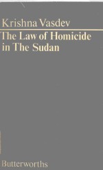 LAW OF HOMICIDE IN THE SUDAN