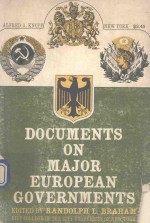 DOCUMENTS ON MAJOR EUROPEAN GOVERNMENTS