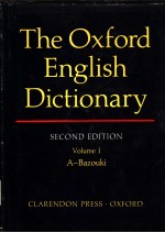 THE OXFORD ENGLISH DICTIONARY SECOND EDITION VOLUME Ⅰ