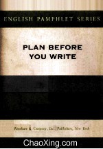 Plan Before You Write