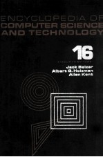 ENCYCLOPEDIA OF COMPUTER SCIENCE AND TECHNOLOGY VOLUME 16