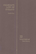 HALSBURY'S LAW OF ENGLAND VOLUME 33