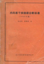 内科若干疾病新诊断标准  1989年版