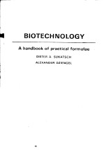 BIOTECHNOLOGY  A HANDBOOK OF PRACTICAL FORMULAE