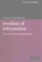 FREEDOM OF INFORMATION THE LAW