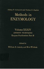 METHODS IN ENZYMOLOGY  VOLUME XXXIV  AFFINITY TECHNIQUES ENZYME PURIFICATION:PART B