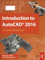 Introduction to AutoCAD 2016 2D and 3D design