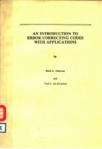 AN INTRODUCTION TO ERROR CORRECTING CODES WITH APPLICATIONS