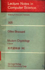 LECTURE NOTES IN COMPUTER SCIENCE 325 GILLES BRASSARD MODERN CRYPTOLOGY