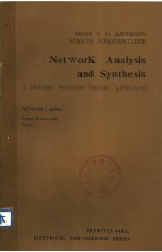 NETWORK ANALYSIS AND SYNTHESIS  A MODERN SYSTEMS THEORY APPROACH