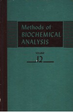 METHODS OF BIOCHEMICAL ANALYSIS VOLUME 12