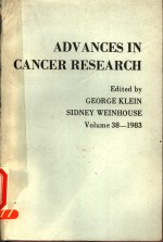 ADVANCES IN CANCER RESEARCH  VOLUME 38 1983