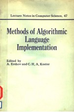 METHODS OF ALGORITHMIC LANGUAGE IMPLEMENTATION