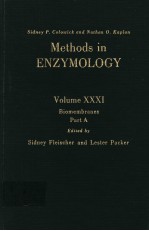 METHODS IN ENZYMOLOGY  VOLUME XXXI  BIOMEMBRANES PART A