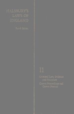 HALSBURY'S LAWS OF ENGLAND VOLUME 11