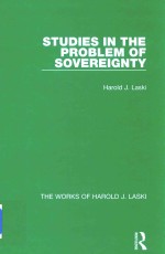 Studies In The Problem Of Sovereignty Volume 1